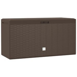 vidaXL Vrtna kutija za pohranu smeđa 114 x 47 x 60 cm