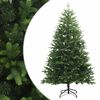 vidaXL Umjetno božićno drvce s nogom 120 cm PVC i metal Zelena