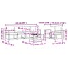 vidaXL Set vanjskih sofa 7 pcs Prirodna i antracit Čvrsto drvo akacije