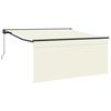 vidaXL Povlačivi tende Krema 300 x 250 cm Poliester i aluminij