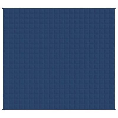 vidaXL Teška deka plava 220x235 cm 11 kg od tkanine