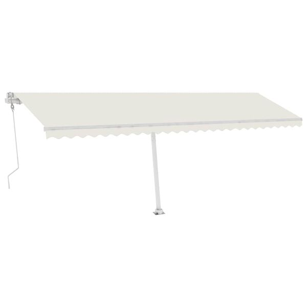 vidaXL Samostojeća automatska tenda 600 x 300 cm krem