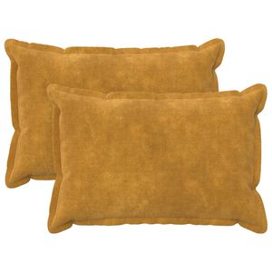 vidaXL Presvlaka za jastuk 2 pcs HOUTEN Žuta 30 x 50 cm