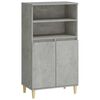 vidaXL Highboard Betonska siva 60 x 36 x 110 cm Konstruirano drvo