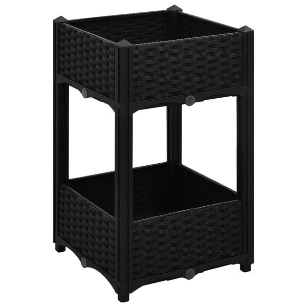 vidaXL Povišena gredica 40 x 40 x 71 cm od polipropilena