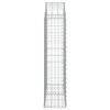 vidaXL Gabionska košara s lukom 100x30x120/140 cm pocinčano željezo
