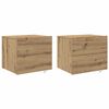 vidaXL Noćni ormar s ladicama 2 pcs Umjetnički hrast 50 x 39 x 41 cm