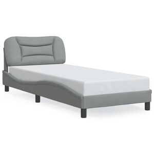 vidaXL Okvir kreveta s LED-om bez madraca Hvar 80x200 cm od tkanine