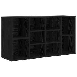 vidaXL Klupa za cipele Crni hrast 103 x 30 x 54,5 cm Konstruirano drvo