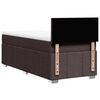 vidaXL Krevet s oprugama i madracem tamnosmeđi 80x200 cm od tkanine
