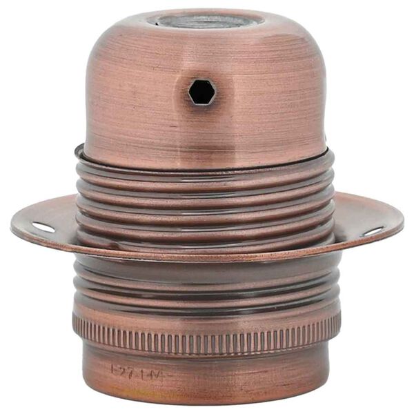 vidaXL Grla za žarulje 2 kom crvena bronca E27