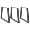 vidaXL Noge za blagovaonski stol V-oblika 3 kom antracit 90 x (72-73,3) cm čelik