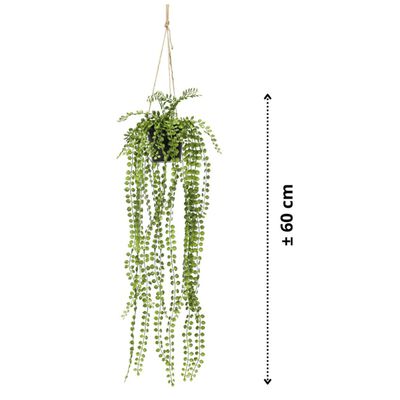 Emerald umjetni viseći grm puzavog fikusa u posudi 60 cm