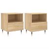 vidaXL Noćni ormarići 2 kom boja hrasta 40x35x47,5cm konstruirano drvo