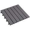 vidaXL Pločice za decking 10 kom. Siva 30 x 30 cm Acacijsko drvo
