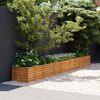 vidaXL Povi&scaron;ena vrtna gredica 386x50x36 cm Corten čelik