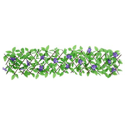 vidaXL Proširiva rešetka od umjetnog bršljana 5 kom zelena 180 x 20 cm