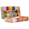 283792 vidaXL Pouffe 100x100x20 cm Patchwork Fabric