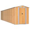 vidaXL Vrtno spremi&scaron;te svjetlosmeđe 192 x 855 x 223 cm pocinčani čelik