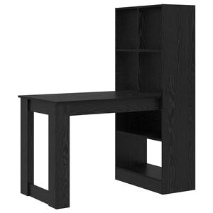 vidaXL Stol Crni hrast Konstruirano drvo 122 x 67 x 145 cm