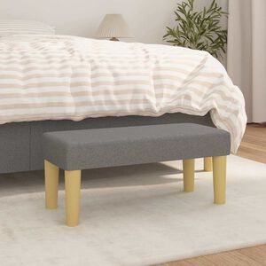 vidaXL Klupa tamnosiva 70 x 30 x 30 cm od tkanine