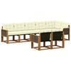 vidaXL Set vanjskih sofa 8 kom. Prirodna i krem