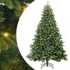vidaXL Umjetno božićno drvce s stalakom Zelena 210 cm PE i PVC