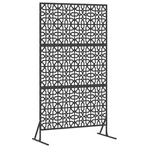 vidaXL Zaslon za privatnost 100 x 50 x 180 cm Čelik Crna