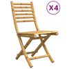 vidaXL Sklopive stolice 4 kom 43x54x88 cm bambus