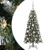 vidaXL Umjetno božićno drvce Zelena 120 cm PVC, plastika i čelik