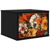 vidaXL Wall-mounted noćni ormarić GENNEP Crni hrast 36 x 33 x 25 cm