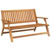 vidaXL Opu&scaron;tajuća klupa Smeđa 122 x 78 x 73 cm Čvrsto drvo akacije