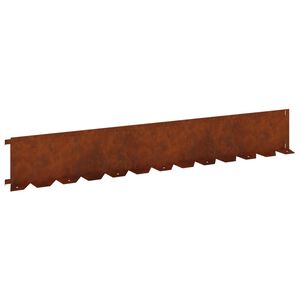 vidaXL Ograda oko Travnjaka 30 pcs 102 x 15 x 4 cm Čelik Rđa