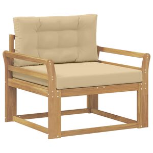 vidaXL Srednja sofa za van Poliester Bijela