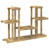 vidaXL Stalak za biljke Bijela 123 x 25 x 78,5 cm Čvrsto drvo akacije