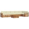 vidaXL Set vanjskih sofa 7 kom. Prirodna i krem