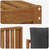 vidaXL Set vanjskih sofa s jastukom 5 pcs Prirodna i antracit