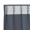 vidaXL Zavjese za blackout s prstenovima 2 pcs Antracit 140 x 140 cm