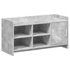vidaXL Ormar za cipele s pohranom Betonska siva 100 x 39,5 x 51 cm