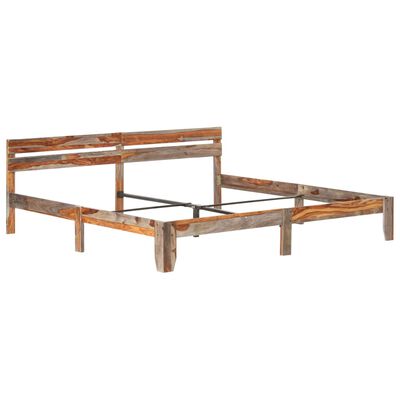 vidaXL Okvir za krevet od masivnog drva šišama 200 x 200 cm