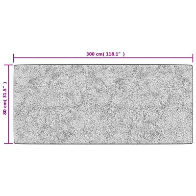 vidaXL Perivi tepih 80 x 300 cm raznobojni protuklizni