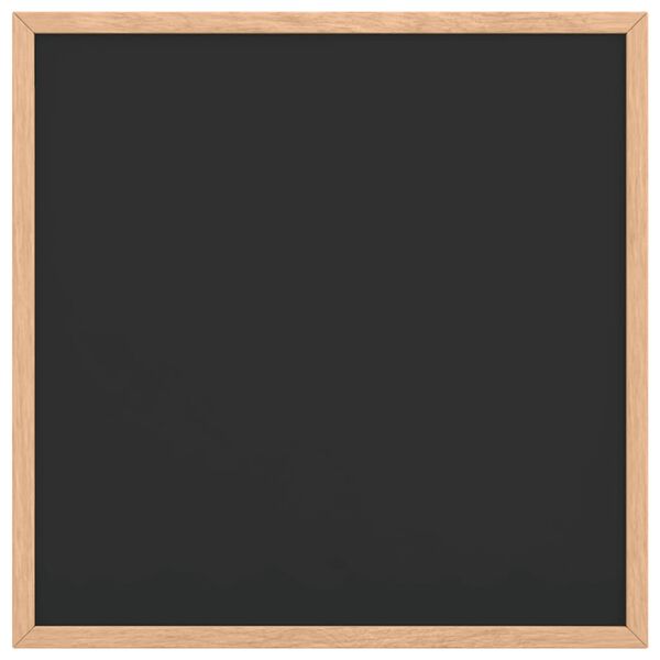 vidaXL Ploča za pisanje s crnim okvirom od punog borovine 40x40 cm