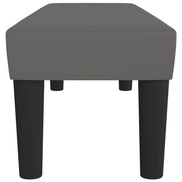 vidaXL Klupa sivi 100x30x30 cm od umjetne kože