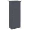 vidaXL Sandučić za pakete Antracit 44,5 x 29 x 110,5 cm Čelik