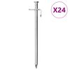 vidaXL Klinovi za &scaron;ator 24 kom 19,5 cm 8 mm od pocinčanog čelika