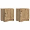 vidaXL Noćni ormar 2 pcs Hrast artisan 43 x 34,5 x 47 cm