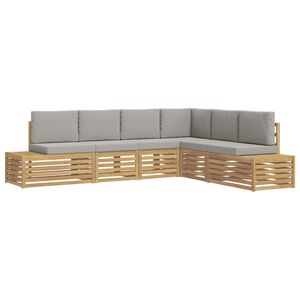 vidaXL 6 kom. Set vanjskih sofa Bijela