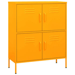 vidaXL Ormarić za pohranu boja senfa 80 x 35 x 101,5 cm čelični
