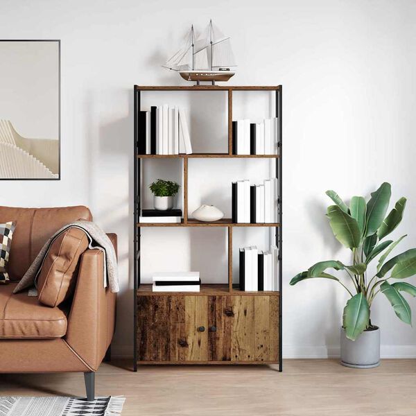 vidaXL Polica Staro drvo 80 x 30 x 155,5 cm Konstruirano drvo