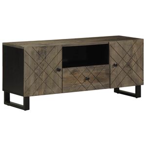 vidaXL TV ormarić crni 105 x 33 x 46 cm od masivnog drva manga